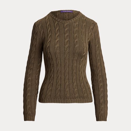 Pull col rond torsadé en soie mélangée - Collection - Modalova