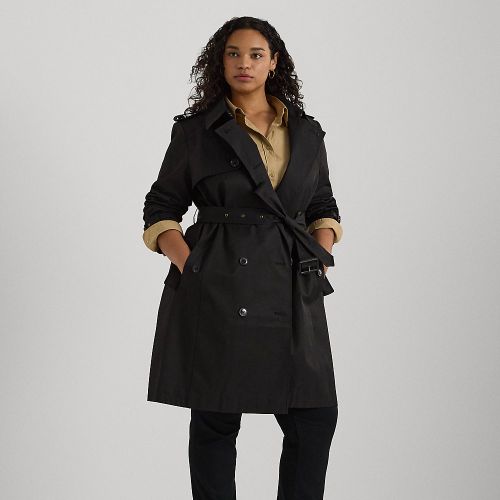 Grandes Tailles - Trench-coat croisé en coton mélangé - Lauren Curve - Modalova