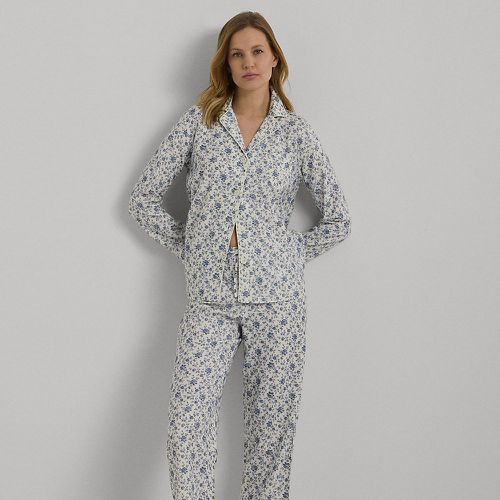 Pyjama fleuri en sergé gratté - Lauren - Modalova