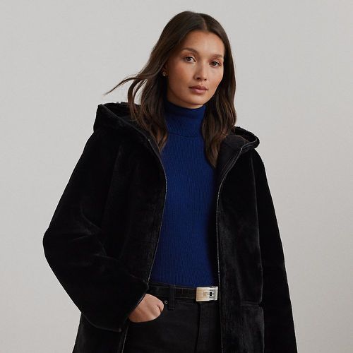 Manteau fausse fourrure et daim vegan - Lauren - Modalova