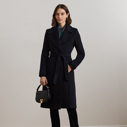 Manteau ceinturé en laine mélangée - Lauren - Modalova