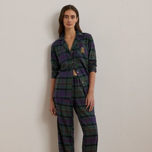 Pyjama écossais en sergé à chevrons - Lauren - Modalova