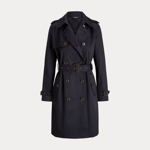 Trench-coat croisé en coton mélangé - Lauren - Modalova
