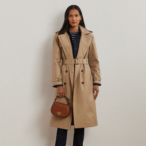 Trench-coat croisé en coton mélangé - Lauren - Modalova
