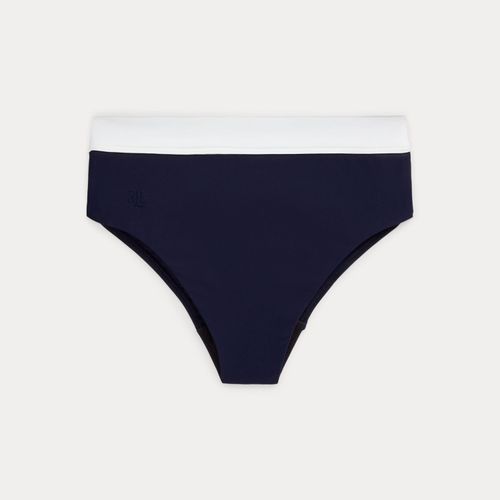 Bas de bikini taille haute bicolore - Lauren - Modalova