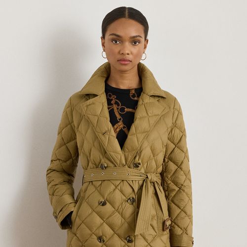 Trench-coat matelassé en losange - Lauren - Modalova