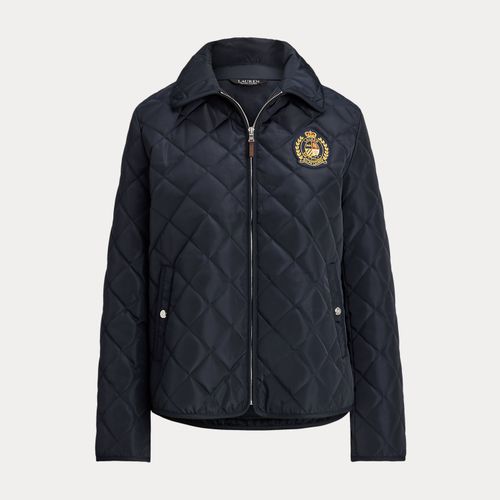 Veste matelassée en losange à écusson - Lauren - Modalova