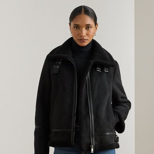 Veste à boucles en daim vegan - Lauren - Modalova