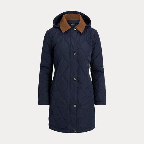 Veste à capuche sergé matelassée oignon - Lauren - Modalova
