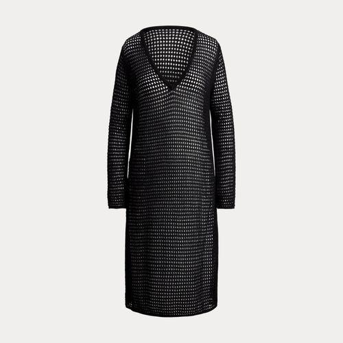 Robe de plage en lin mélangé crocheté - Lauren - Modalova
