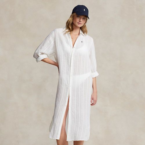 Robe-chemise de plage lin-coton - Polo Ralph Lauren - Modalova
