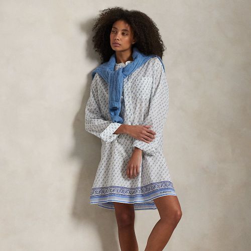 Chemise de nuit à motif voile de coton - Polo Ralph Lauren - Modalova