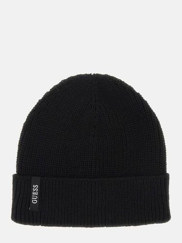 Bonnet En Maille Inscription Logo - Guess - Modalova