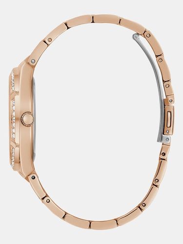Montre Multifonction Avec Détail De Cristaux - Guess - Modalova