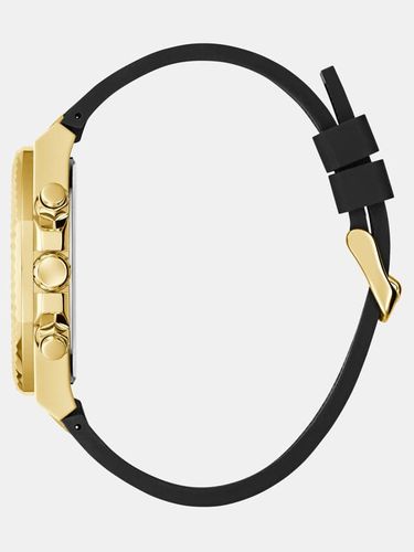 Montre Multifonction En Cuir Mélangé 44 Mm - Guess - Modalova