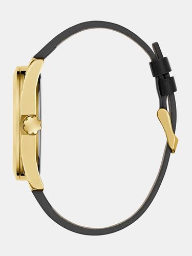 Montre Multifonction En Cuir Véritable - Guess - Modalova