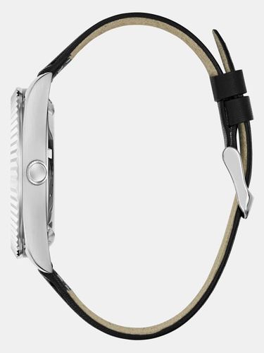 Montre Multifonction En Cuir Véritable 42 Mm - Guess - Modalova