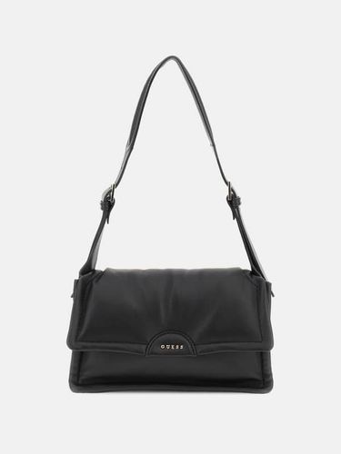 Sac D'épaule Eva Cuir Véritable - Guess - Modalova