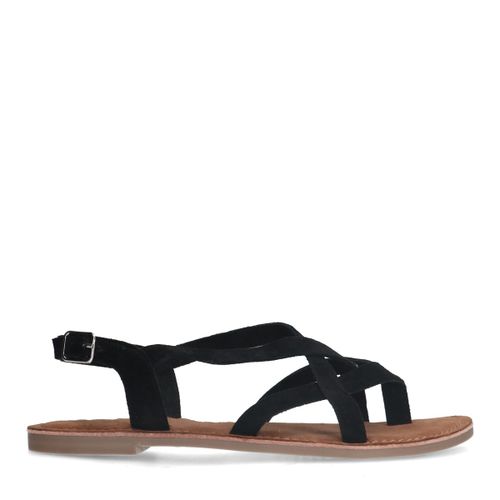 Sandales avec brides croisées - noir - Sacha - Modalova