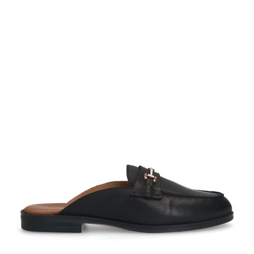 Mocassins clip-on en cuir - noir - Sacha - Modalova