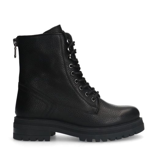 Bottinesà lacets en cuir - noir - Sacha - Modalova