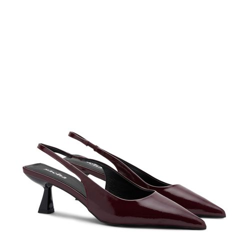 Escarpins slingback vernis - bordeaux - Sacha - Modalova