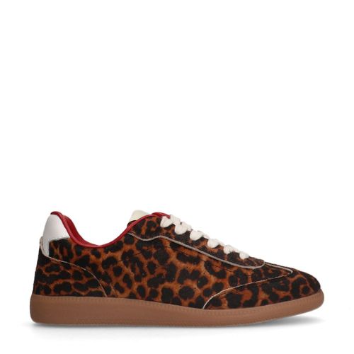 Baskets léopard en cuir - Sacha - Modalova