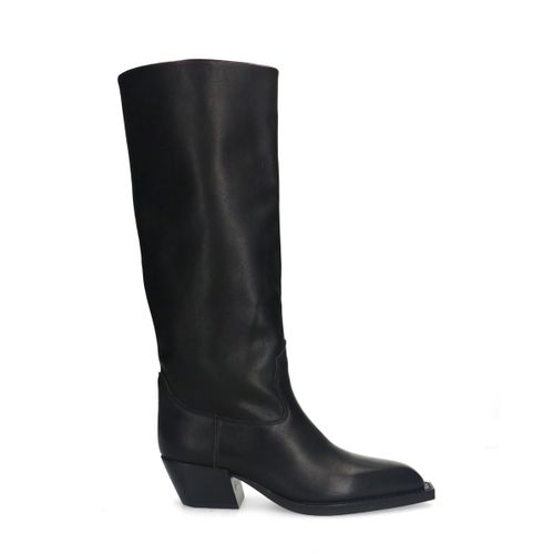 Santiags en cuir - noir - Sacha - Modalova