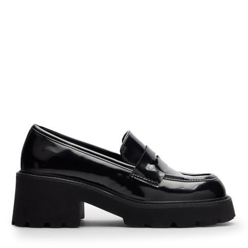 Mocassins chunky en cuir - noir - Sacha - Modalova