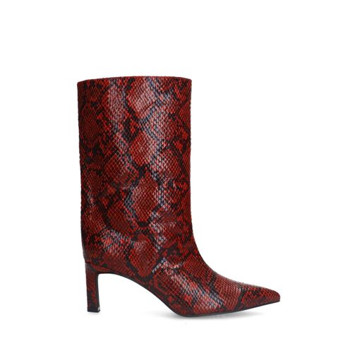 Bottines serpentà talon - rouge - Sacha - Modalova