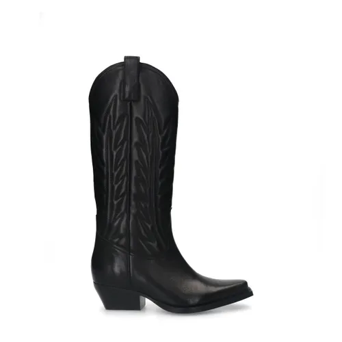 Santiags en cuir - noir - Sacha - Modalova