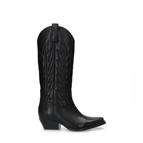 Santiags en cuir - noir - Sacha - Modalova