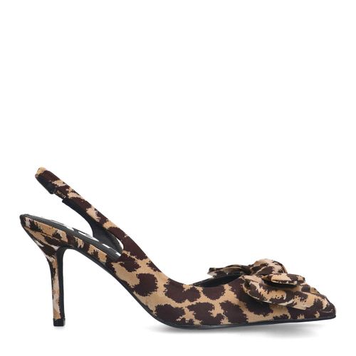Escarpins slingback léopard avec nœud - Sacha - Modalova
