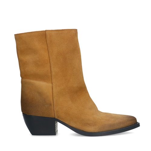 Bottines en daimà talon - taupe - Sacha - Modalova