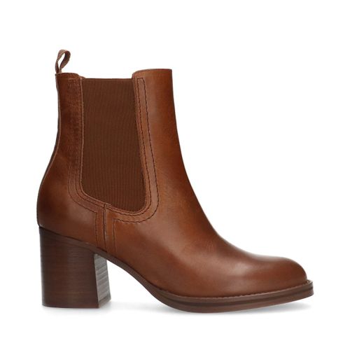 Bottines cuirà talon cubain - Sacha - Modalova