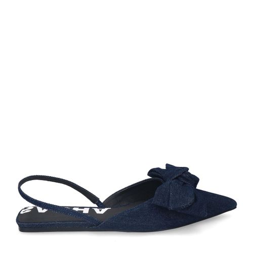 Escarpinsà bride denim avec nœud - bleu foncé - Sacha - Modalova