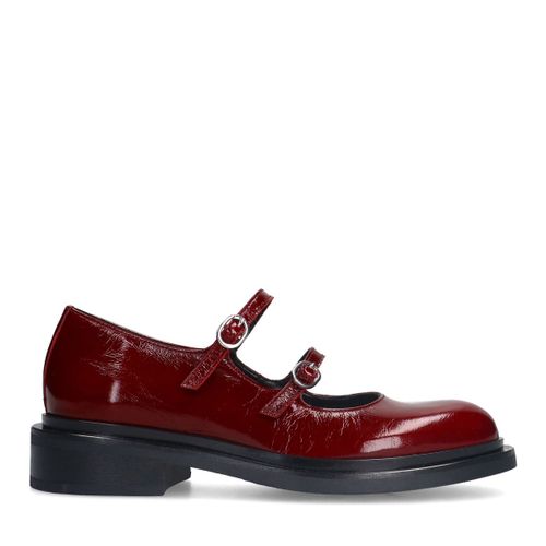 Mary Janes en cuir verni - bordeaux - Sacha - Modalova