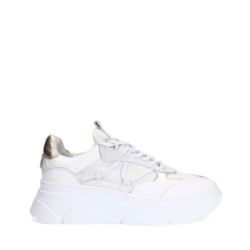 Baskets en cuir avec détails métalliques - blanc - Sacha - Modalova