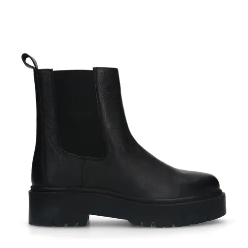 Chelsea boots en cuir - noir - Sacha - Modalova