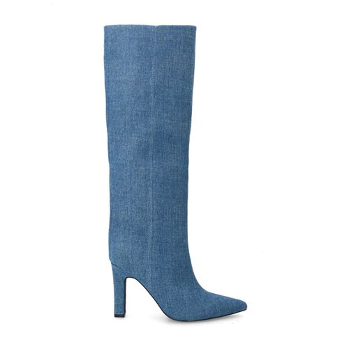 Bottes hautes denimà talon - bleu clair - Sacha - Modalova