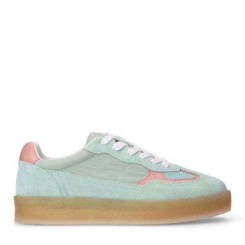 Baskets en daim avec détails - vert - Sacha - Modalova