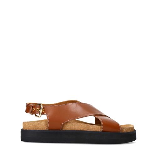 Sandalesà plateforme en cuir - Sacha - Modalova