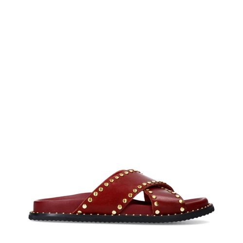 Claquettes avec clous - rouge - Sacha - Modalova