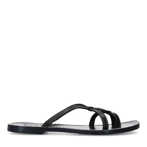 Claquettes en cuir - noir - Sacha - Modalova