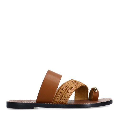 Claquettes en cuir avec détail - Sacha - Modalova