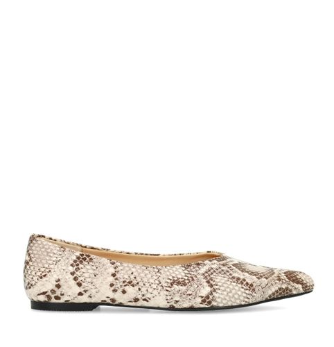 Ballerines avec imprimé serpent - Sacha - Modalova
