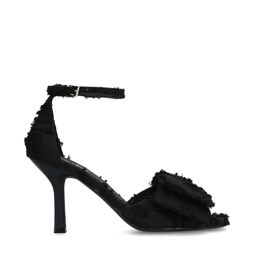 Sandalesà talon avec nœud - noir - Sacha - Modalova