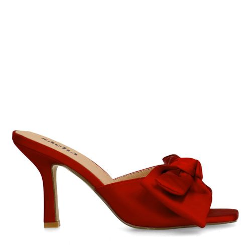 Mulesà talon avec nœud - rouge - Sacha - Modalova