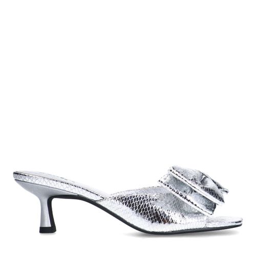 Mulesà talon avec nœud - argenté - Sacha - Modalova
