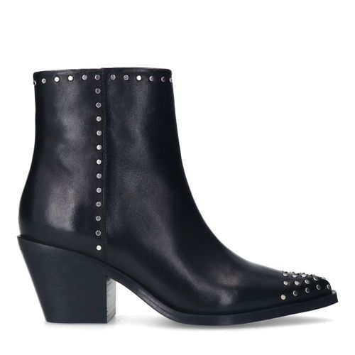 Bottines western avec clous - noir - Sacha - Modalova